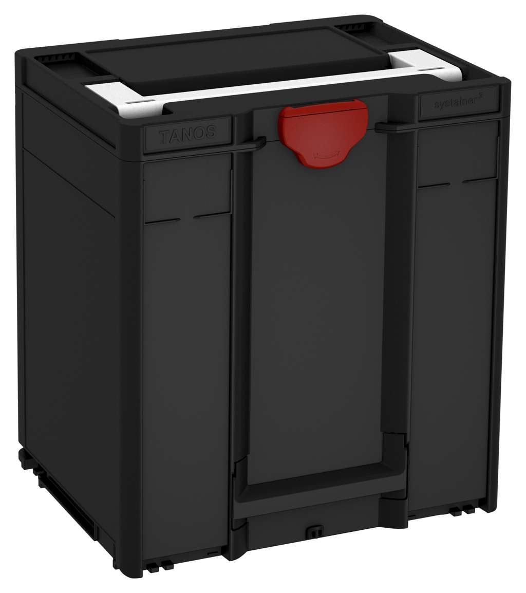 Systainer³ M 437, Black with White lid handle and Carmine Red catches