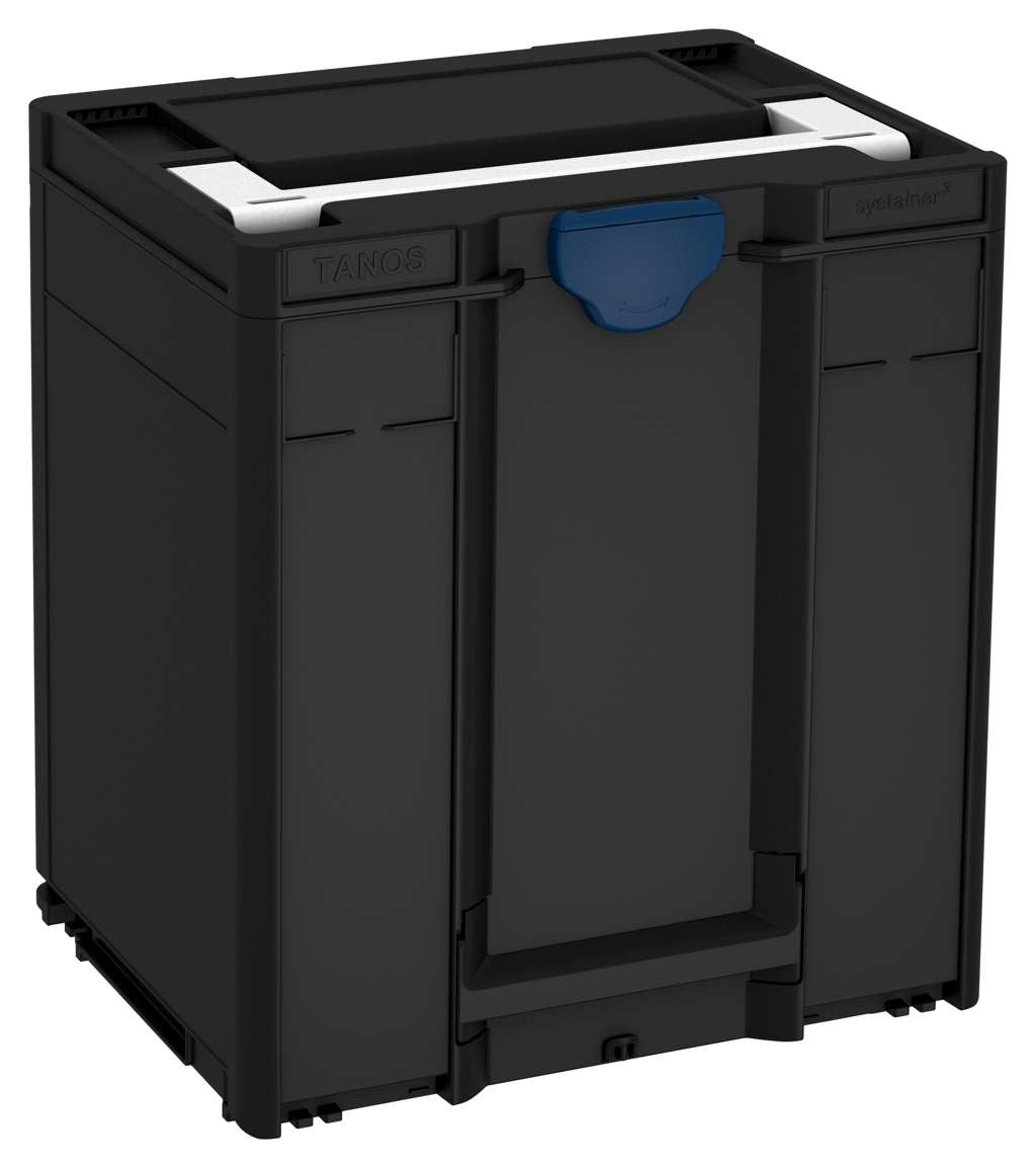 Systainer³ M 437, Black with White lid handle and Sapphire Blue catches