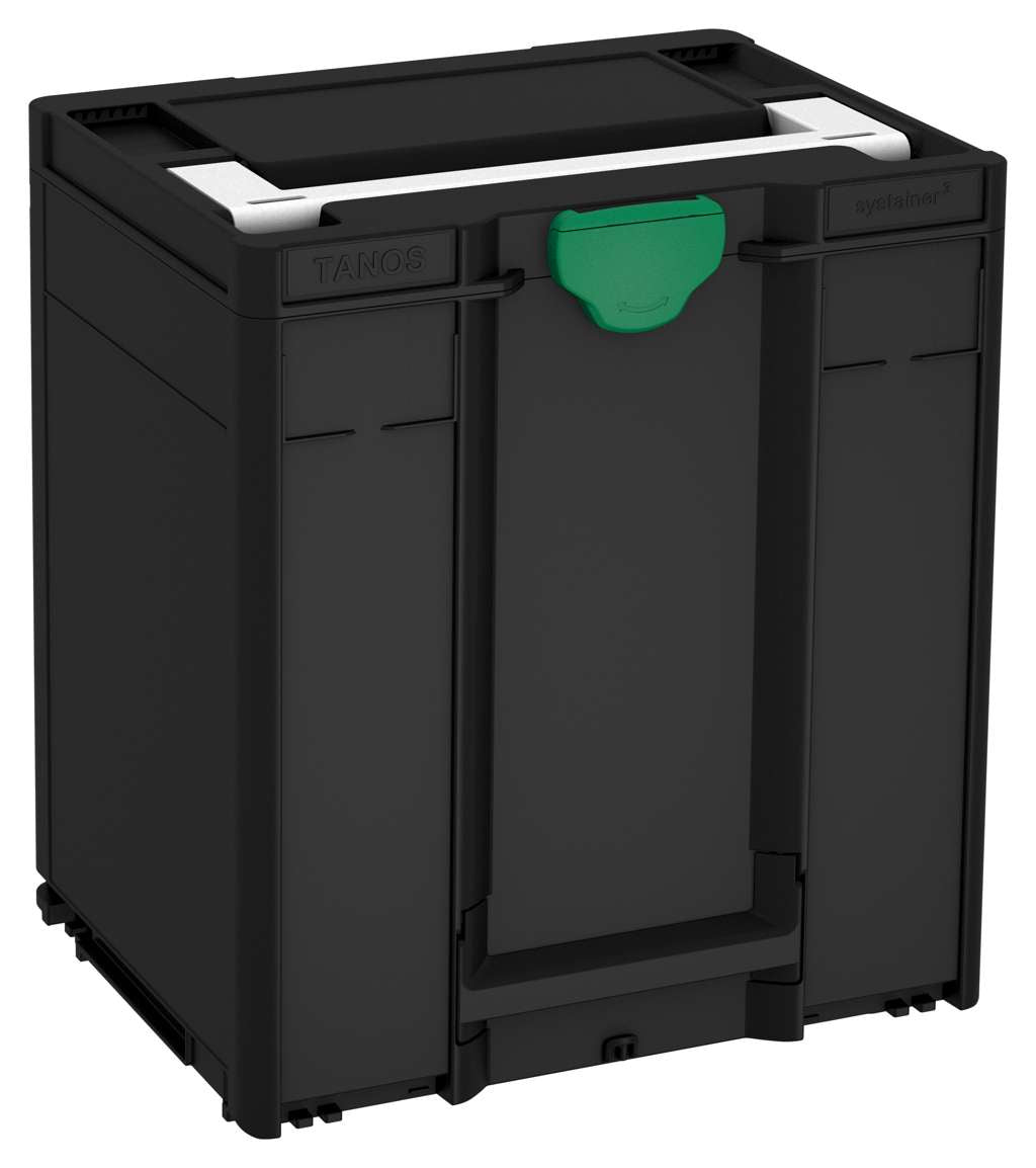 Systainer³ M 437, Black with White lid handle and Signal Green catches