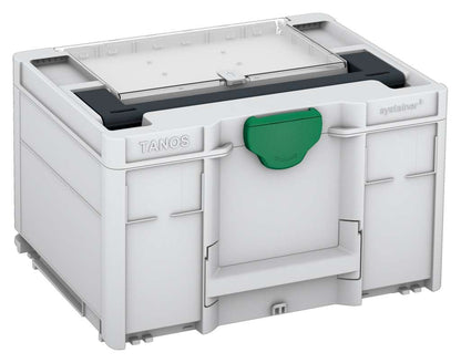 Systainer³ Lid Compartment M 237, Light Grey with Anthracite lid handle and Signal Green catches
