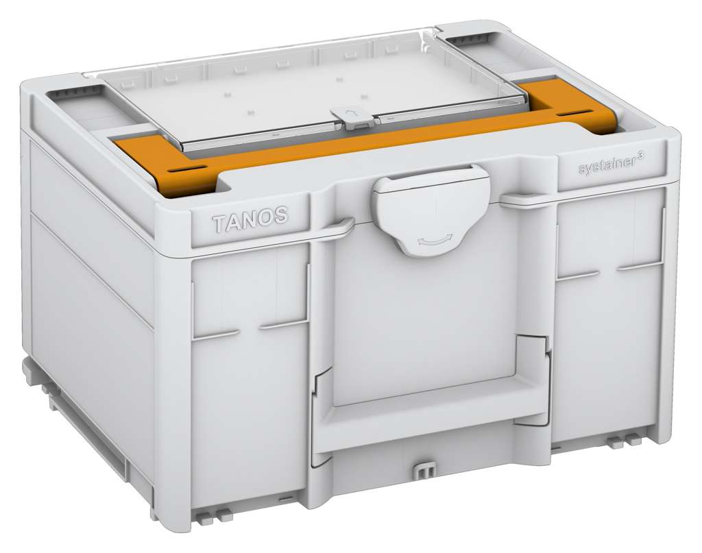 Systainer³ Lid Compartment M 237, Light Grey with Daffodil Yellow lid handle
