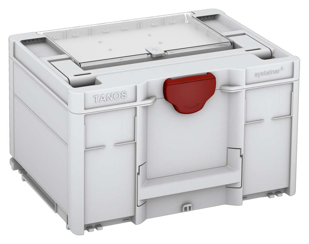 Systainer³ Lid Compartment M 237, Light Grey with Carmine Red catches