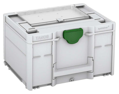 Systainer³ Lid Compartment M 237, Light Grey with Emerald Green catches