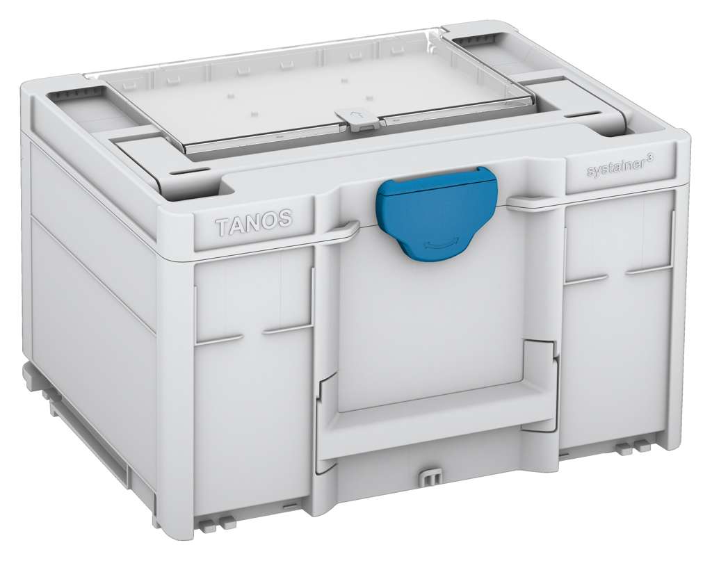 Systainer³ Lid Compartment M 237, Light Grey with Sky Blue catches