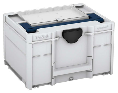 Systainer³ Lid Compartment M 237, Light Grey with Sapphire Blue lid handle and Black catches