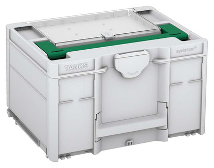 Systainer³ Lid Compartment M 237, Light Grey with Signal Green lid handle