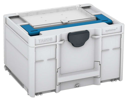 Systainer³ Lid Compartment M 237, Light Grey with Sky Blue lid handle and Anthracite catches