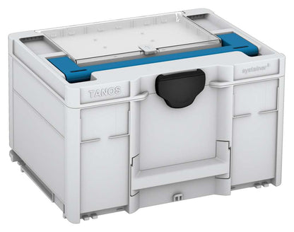 Systainer³ Lid Compartment M 237, Light Grey with Sky Blue lid handle and Black catches
