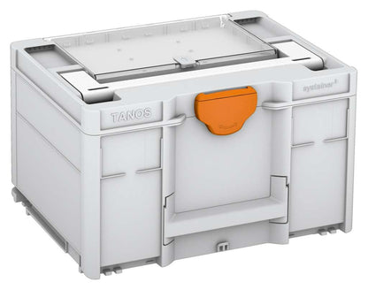Systainer³ Lid Compartment M 237, Light Grey with White lid handle and Deep Orange catches