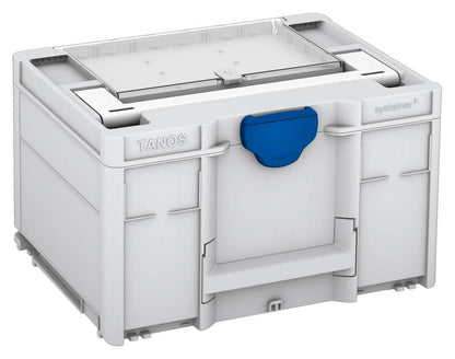 Systainer³ Lid Compartment M 237, Light Grey with White lid handle and Signal Blue catches