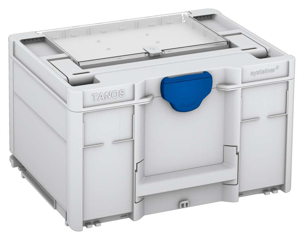 Systainer³ Lid Compartment M 237, Light Grey with Signal Blue catches