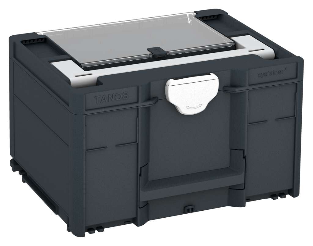 Systainer³ Lid Compartment M 237, Anthracite with Light Grey lid handle and White catches