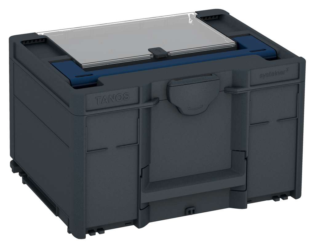 Systainer³ Lid Compartment M 237, Anthracite with Sapphire Blue lid handle