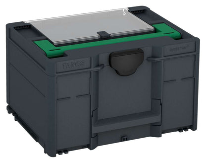 Systainer³ Lid Compartment M 237, Anthracite with Signal Green lid handle and Black catches