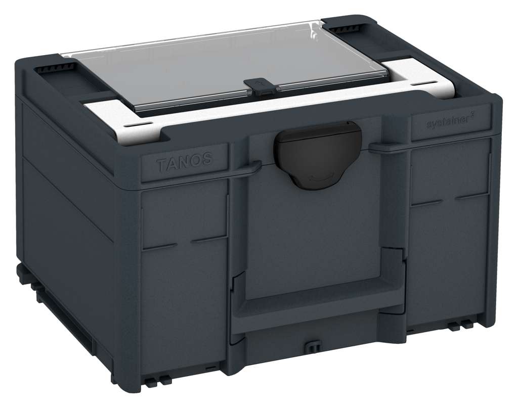 Systainer³ Lid Compartment M 237, Anthracite with White lid handle and Black catches