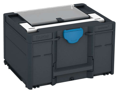 Systainer³ Lid Compartment M 237, Anthracite with White lid handle and Sky Blue catches