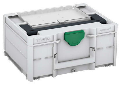 Systainer³ Lid Compartment M 187, Light Grey with Anthracite lid handle and Signal Green catches