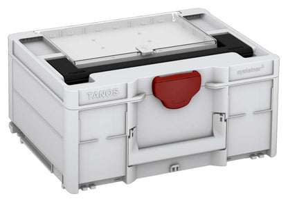 Systainer³ Lid Compartment M 187, Light Grey with Black lid handle and Carmine Red catches