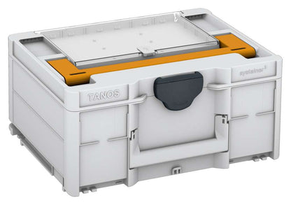 Systainer³ Lid Compartment M 187, Light Grey with Daffodil Yellow lid handle and Anthracite catches