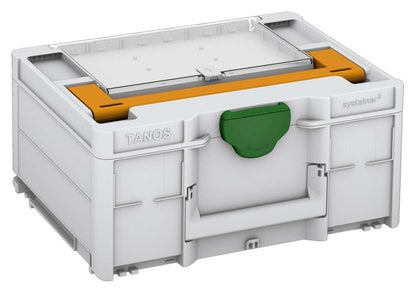 Systainer³ Lid Compartment M 187, Light Grey with Daffodil Yellow lid handle and Emerald Green catches