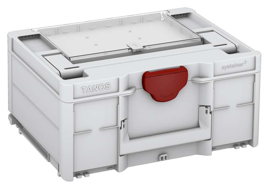 Systainer³ Lid Compartment M 187, Light Grey with Carmine Red catches