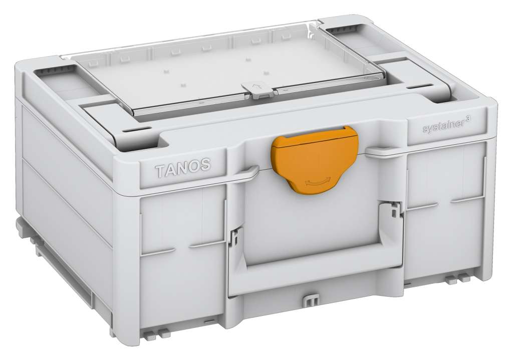 Systainer³ Lid Compartment M 187, Light Grey with Daffodil Yellow catches