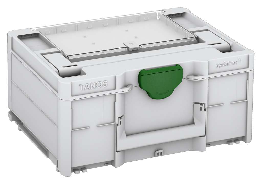 Systainer³ Lid Compartment M 187, Light Grey with Emerald Green catches