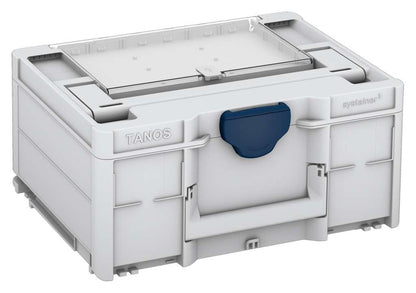 Systainer³ Lid Compartment M 187, Light Grey with Sapphire Blue catches