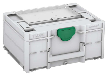Systainer³ Lid Compartment M 187, Light Grey with Signal Green catches