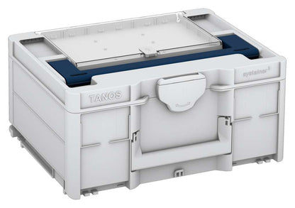 Systainer³ Lid Compartment M 187, Light Grey with Sapphire Blue lid handle