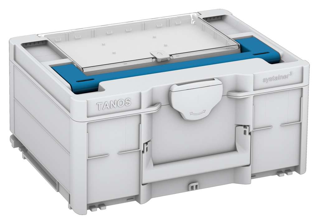 Systainer³ Lid Compartment M 187, Light Grey with Sky Blue lid handle