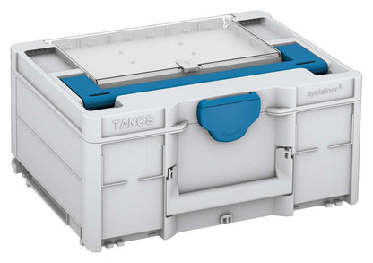 Systainer³ Lid Compartment M 187, Light Grey with Sky Blue lid handle and Sky Blue catches