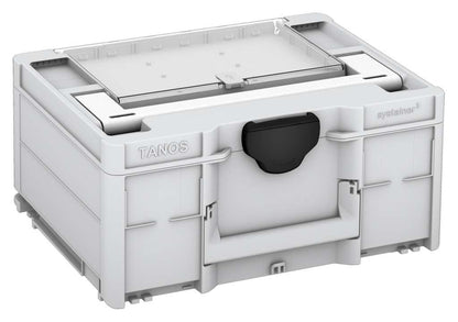Systainer³ Lid Compartment M 187, Light Grey with White lid handle and Black catches