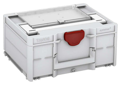 Systainer³ Lid Compartment M 187, Light Grey with White lid handle and Carmine Red catches