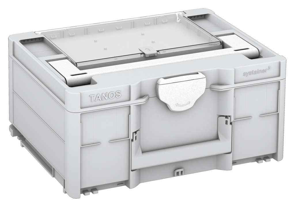 Systainer³ Lid Compartment M 187, Light Grey with White lid handle and White catches
