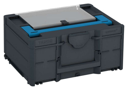 Systainer³ Lid Compartment M 187, Anthracite with Sky Blue lid handle