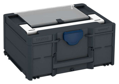 Systainer³ Lid Compartment M 187, Anthracite with White lid handle and Sapphire Blue catches