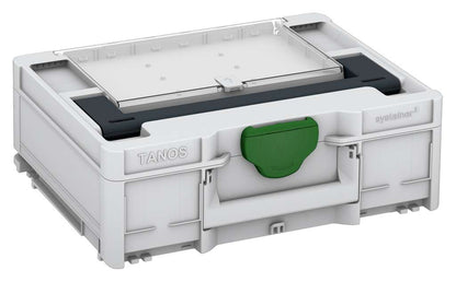 Systainer³ Lid Compartment M 137, Light Grey with Anthracite lid handle and Emerald Green catches