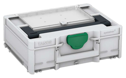 Systainer³ Lid Compartment M 137, Light Grey with Anthracite lid handle and Signal Green catches