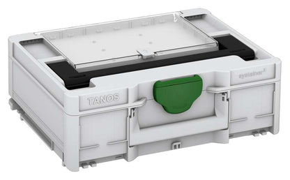 Systainer³ Lid Compartment M 137, Light Grey with Black lid handle and Emerald Green catches