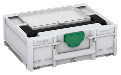 Systainer³ Lid Compartment M 137, Light Grey with Black lid handle and Signal Green catches