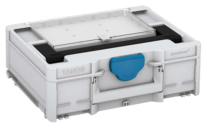 Systainer³ Lid Compartment M 137, Light Grey with Black lid handle and Sky Blue catches