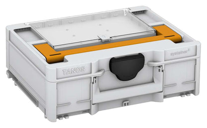 Systainer³ Lid Compartment M 137, Light Grey with Daffodil Yellow lid handle and Black catches