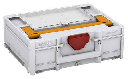 Systainer³ Lid Compartment M 137, Light Grey with Daffodil Yellow lid handle and Carmine Red catches