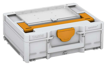 Systainer³ Lid Compartment M 137, Light Grey with Daffodil Yellow lid handle and Daffodil Yellow catches
