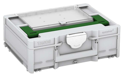 Systainer³ Lid Compartment M 137, Light Grey with Emerald Green lid handle and White catches