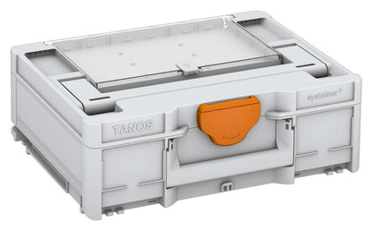 Systainer³ Lid Compartment M 137, Light Grey with Deep Orange catches