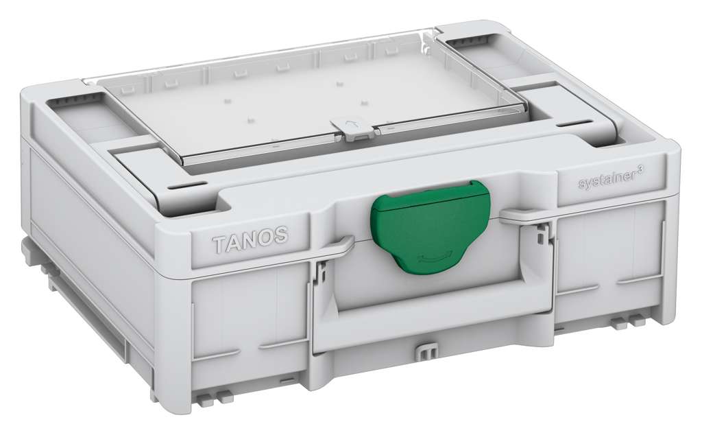 Systainer³ Lid Compartment M 137, Light Grey with Signal Green catches
