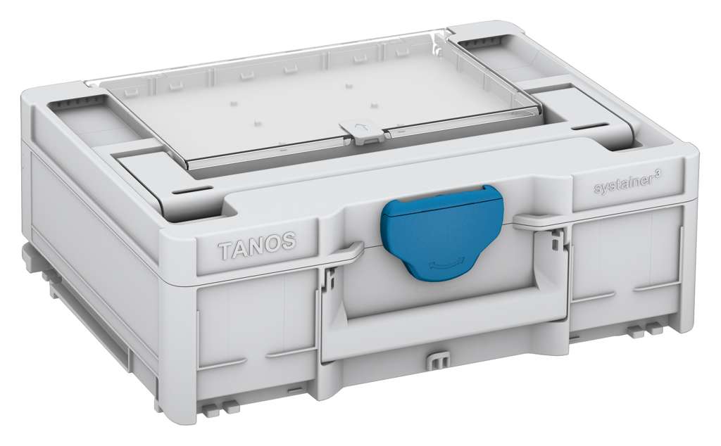 Systainer³ Lid Compartment M 137, Light Grey with Sky Blue catches