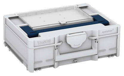 Systainer³ Lid Compartment M 137, Light Grey with Sapphire Blue lid handle